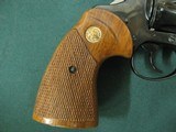 6971 Colt Diamondback 22 Long Rifle 6 inch barrel, blue, wood grips, NEW IN BOX, NOT A MARK ON IT. cylinder never turned,box end cap matches revolver - 9 of 11