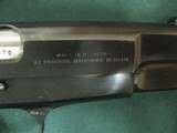 6974 Browning Belgium Hi Power 9mm 5 inch stainless barrel, Belgium MFG. not a mark on it. 2 mags 11rds each,Walnut grips, blade front site, adjustabl - 6 of 10