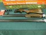 7063 Winchester 101 American Flyer Live Bird 12 ga, 28& 30bls, top bl is XF fixed, bottom barrels are winchoked m im f xf, wrench pouch, lustrous blue - 3 of 12