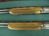 7079 Winchester 101 Factory Custom2 GUN SET John Olin,Monsanto CEO Pk370001/Pk370002 one of a kind,trunk leather case 12ga 28bls m/f GOLD ENGRAVED - 4 of 23