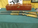7079 Winchester 101 Factory Custom2 GUN SET John Olin,Monsanto CEO Pk370001/Pk370002 one of a kind,trunk leather case 12ga 28bls m/f GOLD ENGRAVED - 1 of 23