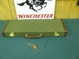 7116 Winchester 23 or 101 or other gun. the case will take 26 inch barrels, has the keys, NEW OLD STOCK, leather trim. - 1 of 6