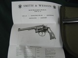 7099 Smith Wesson 17-3 22 long rifle 8 3/8 barrel full target, double action, Patridge front site,MCS rear,checkered Magna grips, medallions blue, MFG - 2 of 13
