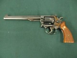7099 Smith Wesson 17-3 22 long rifle 8 3/8 barrel full target, double action, Patridge front site,MCS rear,checkered Magna grips, medallions blue, MFG - 4 of 13