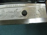 7122 Benelli Legacy 28 gauge 26 inch barrel,sk,ic mod full chokes, wrench, vent rib, gold"28" on both side of coin silver receiver. pistol g - 9 of 15