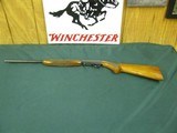 7134 Browning S A Belgium 22 long rifle semi auto, early wheel sight model, NSN, blonde walnut, grooved receiver for scope, 98& hard to get in wheel s - 1 of 15