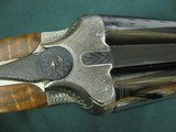 7153 Merkel model 260E 12ga 28bl ic mod Straight grip 1 1/2 x 2 1/2 x14 1/4 5lbs 12 oz scalloped receiver engraved by Herbert Wohlmuth cocking indicat - 14 of 18