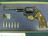 7158 Smith Wesson 53 22 JET 6 inch barrel 1962 mfg excellent box & papers and shell inserts,ramp front adjustable rear site, Diamond walnut grips rare - 3 of 13