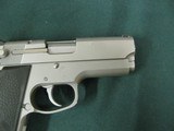 7200 Smith Wesson4516-1 45 cal staninless steel frame. 3.75 barrel, 34 ounces, fixed 3 dot sites, 1988-1997 mfg. DA/SA ambi safety/decocker, 7 round - 10 of 10