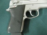 7200 Smith Wesson4516-1 45 cal staninless steel frame. 3.75 barrel, 34 ounces, fixed 3 dot sites, 1988-1997 mfg. DA/SA ambi safety/decocker, 7 round - 9 of 10