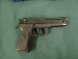 7198 Beretta 92 FS 9mm 4.9 inch barrel, DA/SA, 1984 first mfg.started, slide safety/decocker, 15 round mags,,,2 mags, papes,lock, NEW IN BOX UNFIRED, - 4 of 10