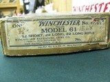 7210 Winchester 61 22 caliber, short, long,long rifle, steel butt plate 1951 mfg. Correct box, hang tag, Brochure, 97-98% condition.very excellent con - 2 of 15