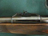 7245 Holland and Holland Classic 375 Mag 24 inch barrel, mfg 1952-62,98%, 2 leaf mid site, hooded front.all original, H&H LEATHER case ,clean rod, sil - 8 of 20