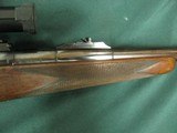 7245 Holland and Holland Classic 375 Mag 24 inch barrel, mfg 1952-62,98%, 2 leaf mid site, hooded front.all original, H&H LEATHER case ,clean rod, sil - 19 of 20