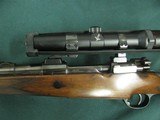 7245 Holland and Holland Classic 375 Mag 24 inch barrel, mfg 1952-62,98%, 2 leaf mid site, hooded front.all original, H&H LEATHER case ,clean rod, sil - 7 of 20
