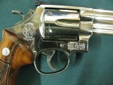 7264 Smith Wesson 29-2 44 magnum, Nickel, orange front adj squared notch rear, walnut grips, 6 inch barrel, all papers, drag line is almost i - 10 of 12