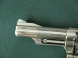 7279 Smith Wesson 66 357 mag 4 inch barrel stainless finish, miniscule drag, 99%, walnut grips not a mark on them .s/n4k5628x adjustable rear site, me - 7 of 8