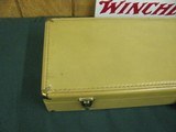 7285 Winchester shotgun case for model 101 or 23 ,,, will take 32 1/2 inch barrels , Winchester brass placque, straps for tie down. 98% or better. sto - 2 of 9