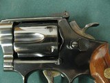 7299 Smith Wesson 18-3 22 long rifle4 inch barrel ,medallion walnut grips, adjustable rear site, not a mark on it. correct box and tools, great coll - 5 of 10