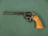 7301 Smith Wesson 14-4 38 special 8 3/8 inch barrel, adjustable rear site, medallion grips of walnut.NOt a mark on it. As new in box, papers tool and - 3 of 10