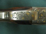 7306 Guerini Maxum Gold 12 gauge 32 inch barrels 6 chokes 2 sk 2 ic im mod wrench, tools, deep engraved scrolls and GOLD MOTIFFS,purdey style game sto - 7 of 17