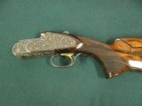 7306 Guerini Maxum Gold 12 gauge 32 inch barrels 6 chokes 2 sk 2 ic im mod wrench, tools, deep engraved scrolls and GOLD MOTIFFS,purdey style game sto - 3 of 17