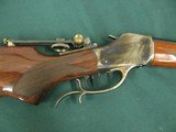 7308 Uberti 1885 Hi Wall with Post Oak barrel in 12 twist in 38-50(Remington-Hepburn) & extra octagon barrel in 38-55,Vermeer globe aperture a - 8 of 15