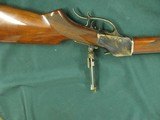 7308 Uberti 1885 Hi Wall with Post Oak barrel in 12 twist in 38-50(Remington-Hepburn) & extra octagon barrel in 38-55,Vermeer globe aperture a - 14 of 15
