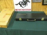 7334 Winchester 101 Black Case with WINCHESTER IN GOLD, will take 27 1/2 inch barrels, NOS, with Italian mailing cardboard box,never a gun in it. negl - 1 of 7