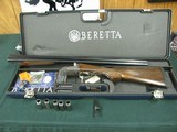 7377 Beretta 471 Silver Hawk 20 gauge 28 inch barrels, 5 chokes cly ic m im f wrench box, case,papers.AS NEW IN CASE, old english pad lop 14 1/4 satin - 2 of 13