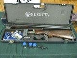 7376 Beretta 471 Silver Hawk 20 gauge 28 inch barrels, 5 chokes cly ic m im f wrench box, case,papers.AS NEW IN CASE, old english pad lop 14 1/4 satin - 2 of 15