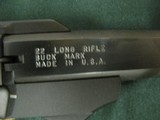 7347 Browning Buck Mark 22 long rifle 5 1/2
inch barrel Canada mfg correct box and magazine, adjustable rear and front site, correct box. 99% - 9 of 10