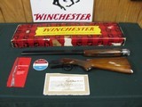 7444 Winchester 101 field 20 gauge 28 inch barrel, mod and full, vent rib, RED W pistol grip cap denotes 1st 3 years of production, hang tag and all p