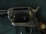 7439 Colt Peacekeepe 22 long rifle and 22 magnum. 2 cylinders, case colored frame, wood grips with Colt Medallions 98% condition, indexes and is tite, - 6 of 11