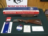 7449 Winchester 101 Pigeon XTR 12 gauge 27 barrels, skeet/skeet, AAA+++FANCY HIGHLY FIGURED WALNUT, hang tag all papers, coin silver rose and scroll,