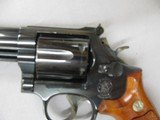 7501 Smith Wesson 586-3 Distinguished Combat Mag 8 3/8 barrel ANIB,red ramp site, DA/SA, white outline rear site, L Target Frame, Goncalo Alves grips, - 6 of 11