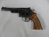 7503 Smith Wesson 57 41 magnum 6 inch barrel mfg 1978 99% condition,Goncalo Aves medallion grips, wood presentation case with tools,adjustable rear si - 4 of 11