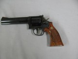 7504 Smith Wesson 586-1 357 Magnum 6 inch barrel 99% condition,correct box, adjustable rear site, red ramp front, medallion walnut grips, mfg 1988-210 - 2 of 10