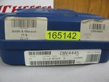7505 Smith Wesson 17-9 22 long rifle 6 inch barrel 99% unfired as new in box, slightest of ring, mfg 2009 papers keys walnut medallions, adjustable re - 2 of 12