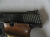 7506 Smith Wesson 41 22 long rifle 99% semi auto ANIB paper, 2 magazines, correct blue box, mfg 79-80.walnut grips adjustable rear site,- - 6 of 10