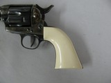 7509 Cimarron Uberti P SAA Cowboy 44 WCF 7 1/2 inch barrel, faux ivory grips, blue and case frame, single action,like new 99%. --210 602 6360-- - 3 of 9