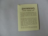 7537 Browning Hartman case-RARE- NEW OLD STOCK--will take 30 1/2 inch barrels, keys still in unopened envelop, Browning Lifetime
Luggage Case booklet - 5 of 8