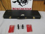 7543 Winchester 101 XTR Lightweight 12 gauge 27 inch barrels 6 winchokes sk ic m im f xf,2 Winchester chokes pouches, Winchester case with split back - 1 of 14