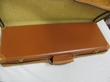 7571 Parker Reproduction full leather gun case for DHE or BHE 2 barrel set, all leather, 99% condition, with dust cover. will take 28 1/2 inch barrels - 6 of 6