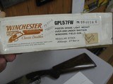 7600 Winchester 101 Pigeon Lightweight 20 gauge 27 inch barrels 2 winchokes ic and mod, round knob, AAA++FANCY TIGER STRIPED WALUNT all original, with - 2 of 11