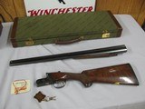 7647 Winchester 23 Classic 20 gauge 26 inch barrels ic/mod, vent rib, single select trigger, ejectors, AAA++ TRIPLE FANCY FULL FEATHERCROTCH WALNUT. - 3 of 14