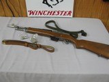 7658 Ruger Mini 14 Ranch, 223 Cal, Custom stabilizer, custom brake, 5 rd mag, 2 straps leather and canvas, extra muzzle brake included. - 1 of 11