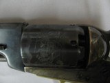 7676 ASM US 1847, Black Powder, Case coloring, engraved cylinder, wood grips, brass trigger guard, Comes with fitted holster - 6 of 11