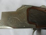 7698 Winchester 101 Pigeon 28 gauge 28 barrels skeet/skeet, 98% condition, correct Winchester black case with keys, rose and scroll coin silver engrav - 8 of 16