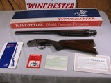 7750 Winchester 101 Pigeon Grade 20 gauge 26 barrels ic/mod(hard to get)rose and scroll coin silver engraved receiver, ejectors, vent rib, AA++fancy w - 1 of 12